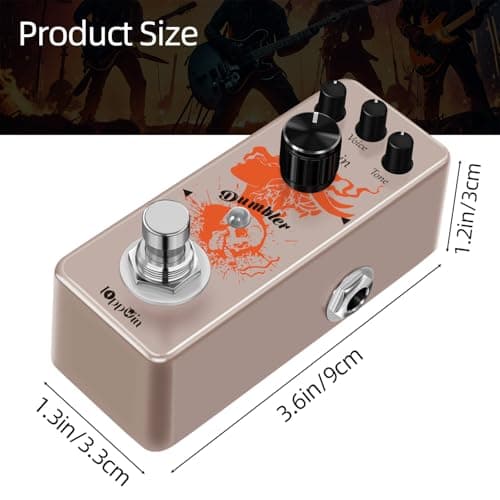 Compact Dumble-Style Overdrive Guitar Pedal - IOppWin Dumbler with Voice Dial for Crisp Bite, True Bypass, Metal Shell for Beginners - Vintage Amp Simulator with Warm Sustain