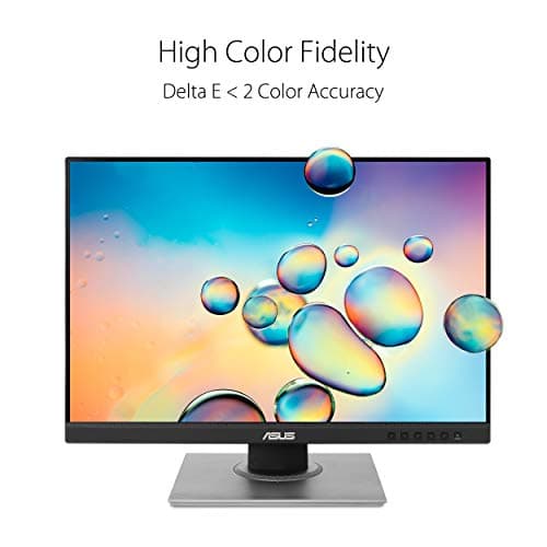 ASUS ProArt 24" Monitor - WUXGA (1920 x 1200), 16:10 Monitor, 100% sRGB/Rec.709 ΔE < 2, IPS, DisplayPort, HDMI, Calman Verified, Anti-Glare, Tilt, Pivot, Swivel, Height Adjustable - PA248QV