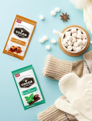 Hot Cocoa Mix Gift Set – 14 Count, 7 Flavors | Cozy Hot Chocolate Sampler Box for Students, Coworkers, Teens, Family & Friends