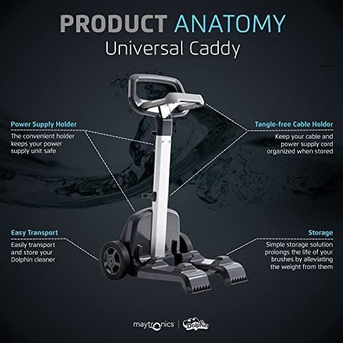 Dolphin Genuine Accessory — Universal Caddy for Any Robotic Pool Vacuum Cleaner — Easy to Transport and Store Your Dolphin Year-Round