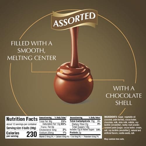 Lindt LINDOR Assorted Chocolate Candy Truffles, 15.2 oz. Bag B00UXI3PEM