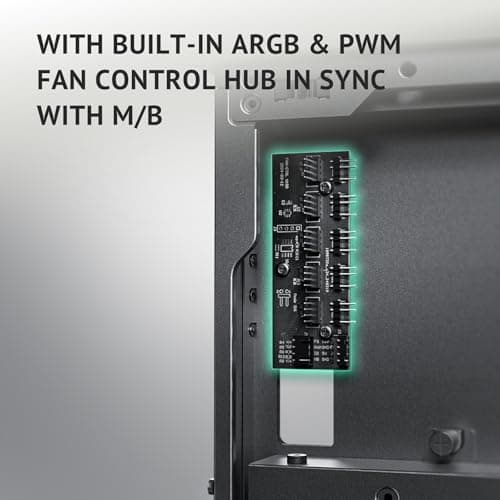 Antec Flux Pro, 6 x PWM Fans Included, High-Airflow Front Panel with Walnut Wood, iShift PSU 90° Mount, USB3.0 x 2, Type-C, 420mm Radiator Support, Temp. Display, Full-Tower E-ATX PC Case