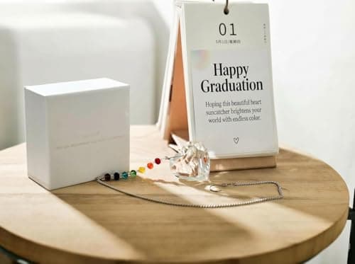 Hegelda Graduation Gifts for Women Her 2026 Crystal Heart Suncatcher Ornaments B0GH76NCTW