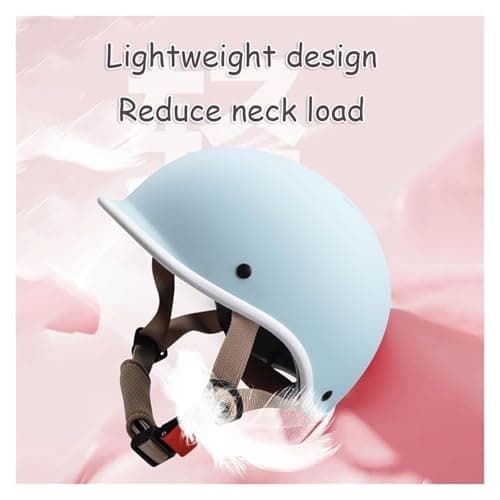 Retro Kids DOT Approved Motorcycle Beanie Helmet,2-8 Ages Low Profile Toddler Boys Girls Open Face Skull Cap ATV Half Helmet for Scooter Moped Dirt-Bike Go-Kart Bicycle