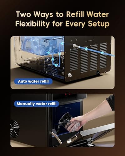 ecozy 2" Ice Ball Maker Countertop,Clear Sphere Ice Maker Machine with CrystalFlux Technology, 4 pcs in 40 Mins, 144 pcs/Day, Enhanced Insulation, Auto Water Supply, Self-Cleaning for Whiskey