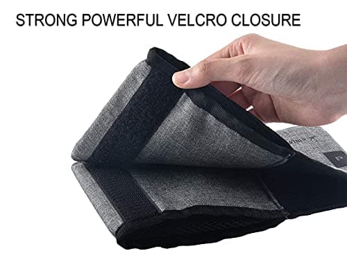 Hold Two Drinks No Spill, Fits Roll on Suitcase Handles, Gifts for Travelers, Travel Luggage Accessories, Hook & Loop riemot Luggage Travel Cup Holder Free Hand Suitcase Drink Carrier Grey B07TXCCQGP