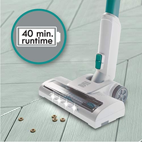 Kenmore DS4020 Cordless Stick Vacuum Lightweight Cleaner 2-Speed Power Suction LED Headlight 2-in-1 Handheld for Hardwood Floor, Carpet & Dog Hair, Green