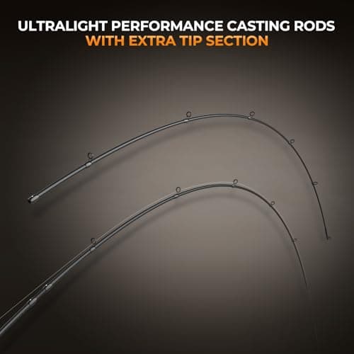 KastKing Zephyr Finesse Fishing Rods – BFS Baitcasting & Spinning Rods, IM6 Graphite, Extra Twin-Tip, 2pc & 3pc Travel Design, Ultra-Light Lure Casting, Stainless Steel Guides with Zirconium Rings