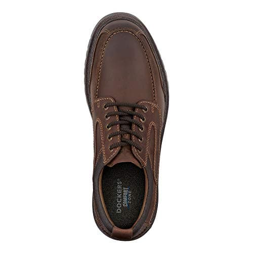 DOCKERS Mens Overton Leather Rugged Casual Oxford Shoe with Stain Defender - Wide Widths Available