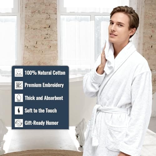 KISSHAKE Funny Gifts for Him, Anniversary for Men Boyfriend Husband, Mens Birthday Gift Ideas, Unique Christmas Stuff Gag Gift Baskets for Men Friends, 100% Cotton Hand & Face Towels B0FSQVXJGN