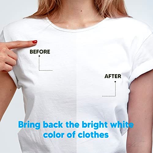 Xcleen Laundry Whitener Sheets 60 count, Chlorine Free, Fragrance Free Bleach for White Clothes, Safe for Use in All Washing Machines