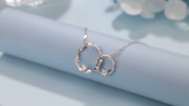 Sister Gifts, Sterling Silver Interlocking 2 Circles Necklace for Big & Little Sisters, Sister Birthday Gifts from Sisters