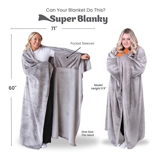 Wearable Blankets for Women, Adult Wearable Blanket Men, Girlfriend Gifts for Women Dorm Room Essentials for Her