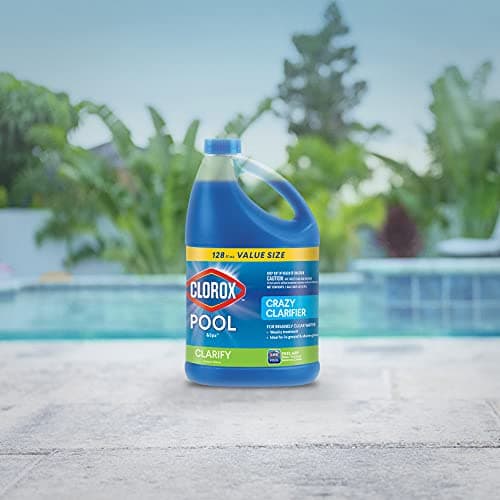 Clorox® Pool&Spa™ Swimming Pool Crazy Clarifier, Creates Crystal Clear Pool Water, 128 Fl Oz (Pack of 1)