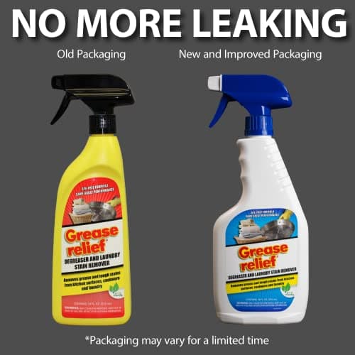 Grease relief Degreaser and Laundry Stain Remover - Heavy Duty Kitchen Cleaner Spray/All Purpose Degreaser for Stove Top, Oven, Grill, Car, Soil & Cloth Stains (2 Pack) (524919)