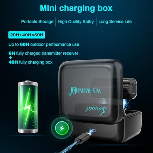 Sovvid Wireless Guitar System 2.4 GHz with Magnetic Charging Case Wireless Guitar Transmitter Receiver for Guitar Bass Electric Instruments