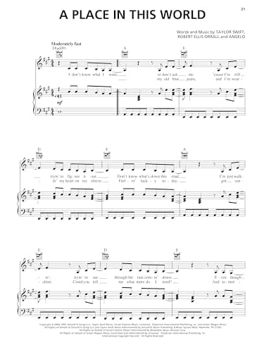 Taylor Swift Piano Vocal Guitar Songbook | Country Pop Sheet Music Arranged for Voice Piano Guitar | 11 Songs with Full Lyrics and Chords | Easy Pop Music Book for Beginners