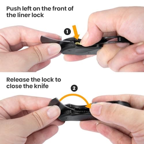 Small Pocket Knife Gift for Men, Keychain Box Cutter with 1.34inch Blade, Mini Folding Knives EDC Gadgets for Everyday Carry, Stocking Stuffers Gift for Adults Men Him