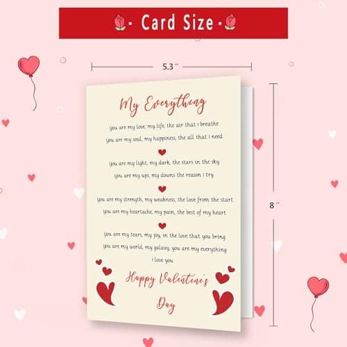 Lovely Valentine's Day Card,Funny Valentines Gifts for Him Her,Men Gifts Valentines Day,Love Card Gifts for Valentine's Day