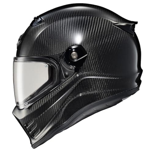 ScorpionEXO Covert FX Carbon Fiber Full Face Motorcycle Helmet Street Fighter Style - Bluetooth Ready Speaker Pockets DOT ECE Solid (Gloss Black - Medium)
