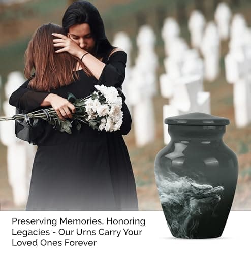 Dragon Urn, 3 Inch - Compact Urns for Human Ashes - Unique Urns - Burial Urns for Ashes - Artistic Urns - Small Decorative Urn - Memorial Urns for Grandparents - Pack of 1, Black B0D8BR9288