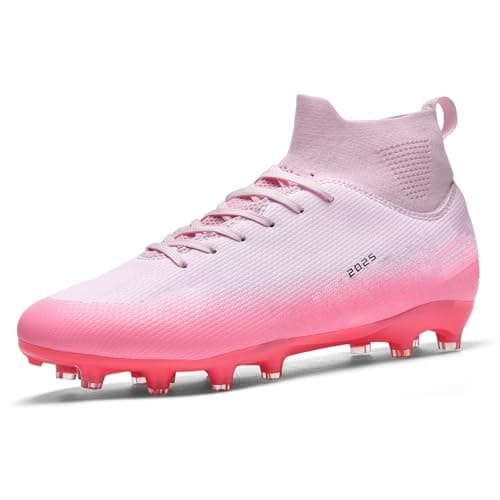 TOPSFEBA Soccer Cleats for Mens Womens Indoor Soccer Shoes Unisex Baseball Turf Shoes Youth Rugby Shoes Adult AG FG TF Football Boots Wide Training Sneaker