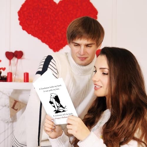 Valentines Day Card Gifts for Him Men, Happy Valentine's Day Gifts for Husband Boyfriend Fiance form Wife Girlfriend Fiancee, Mens Valentines Gifts Ideas, Vday Card