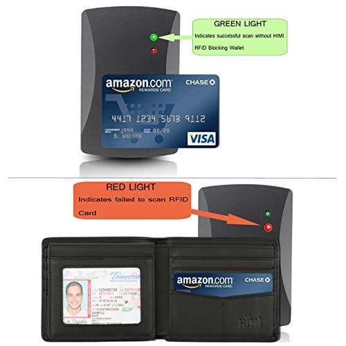 HIMI Wallet for Men-Genuine Leather RFID Blocking Bifold Stylish Wallet With 2 ID Window