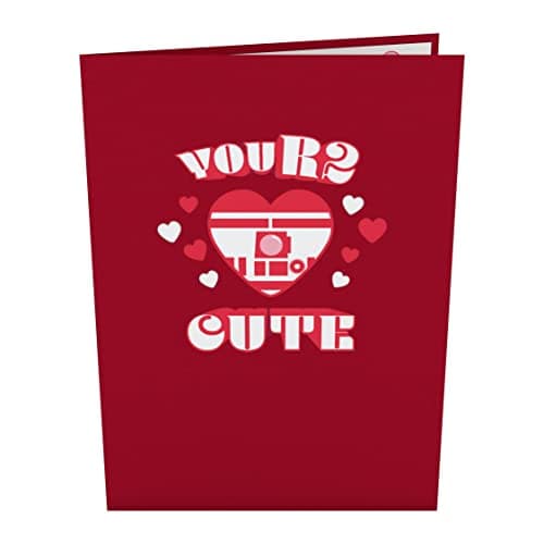 Lovepop Valentines Day Card for Her, Him - 3D Star Wars Greeting Pop-Up Cards - YouR2 Cute - 5" x 7" - Blank Notecard & Envelope Included
