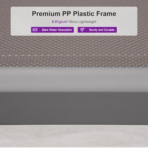 PURPLE LEAF Patio Chaise Lounge Chair Set of 3 Outside Aluminum Plastic Stackable Tanning Chairs with Armrests and Side Table for Pool Sunbathing Beach Deck Outdoor Lounger, Taupe