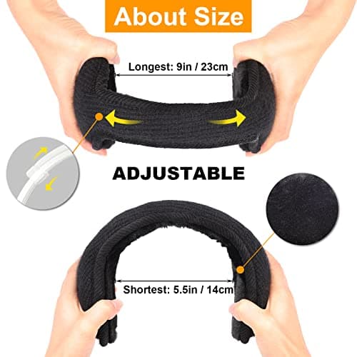 Surblue Unisex Warm Knit Earmuffs Ladies Outdoor Cashmere Winter Pure Color Fur Earwarmer