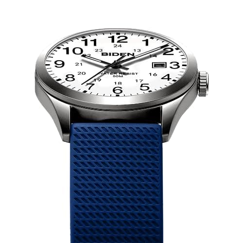 LN LENQIN Mens Watches Analog Quartz Sports Unisex 30M Waterproof Nurse Watch for Men Women Medical Professionals Military Time with Second Hand Glowing Easy to Read Dial