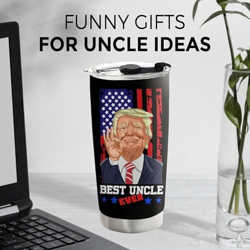 Christmas Gift for Uncle - Uncle Gifts - Birthday, Fathers Day, Christmas Funcle Gifts Idea from Niece Nephew - Stainless SteelTumbler 20oz