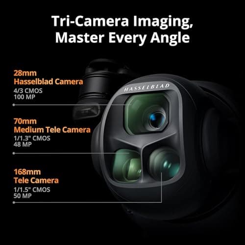 DJI Mavic 4 Pro Drone with 512GB Creator Combo – 6K60 HDR, 100MP, 51-Min Max Flight Time, 18.6-Mile Range, Omnidirectional Avoidance Bundle with RC Pro 2 Remote Controller, 3 Batteries, 128GB Memory, Parallel Charging Hub, Backpack, CPS 2 Year Warranty + More