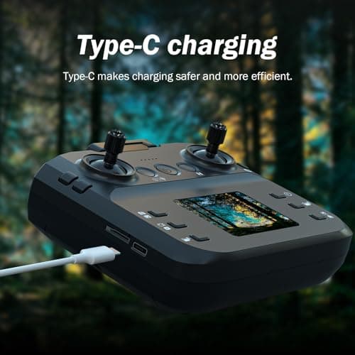 F417PRO Drone with Camera 1080P for Adults Kids, Mini Drone with Screen, Adult Drone, Dual 90° Lens, LED Lights, Optical Flow, Modular Battery, Beginner Drone, One Key Start, Headless, 3D Flip, Case