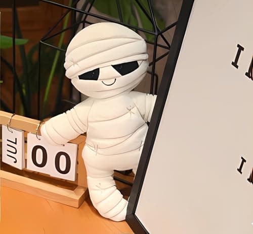 Halloween Plush Toy,13 inches Mummy Stuffed Animal Halloween Doll Easter Christmas Birthday Gifts for Girls Boys