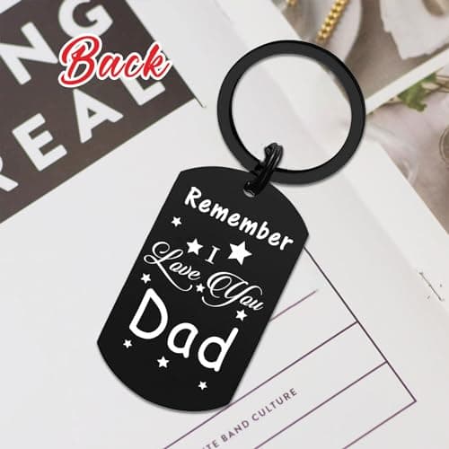 Resdink Dad Gifts from Daughter Son- Remember I Love You Dad Birthday Christmas Fathers Day Keychain