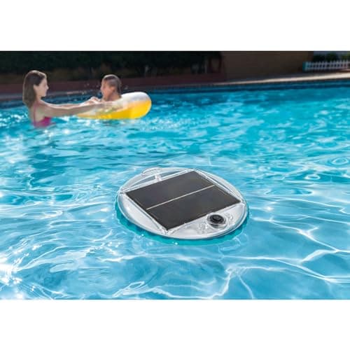 Intex 28690E Solar Powered LED Floating Light with Auto On and Auto Off, Color Changing and Static White Mode Swimming Pool Party Lights