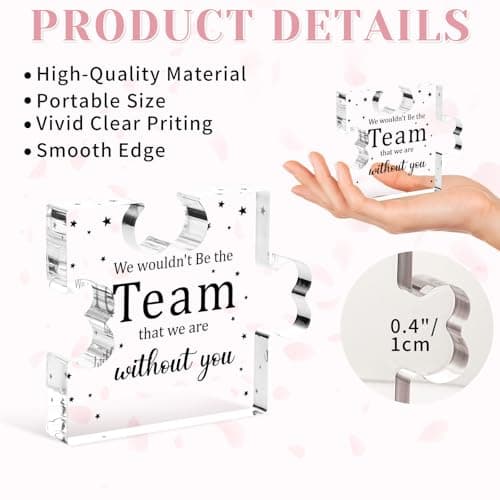 Employee Appreciation Gifts, Boss Day Farewell Retirement Appreciation Gifts for Boss Lady Staff Leader Manager Office Decor Funnli Bosses Day Gifts for Women, Boss Gifts for Women Men Acrylic Plaque B0CYZXF2FN
