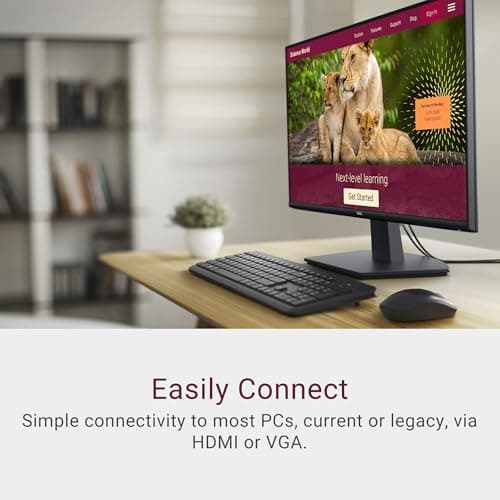 Dell 27 Monitor - SE2725HM - 27-inch Full HD (1920x1080) 16:9 100Hz Display, IPS Panel, 16.70 Million Colors, Anti-Glare, 1 HDMI / 1 VGA Port, TÜV Rheinland 3-Star*, Comfortview Plus - Black
