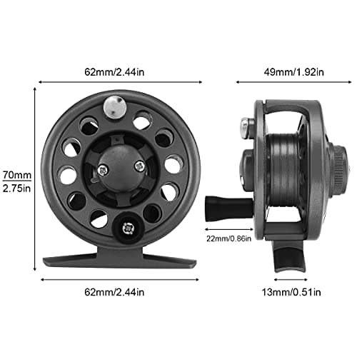 OriGlam Fly Fishing Reel Fishing Wheel, Fly Ice Fishing Reel Spinning Fishing Reels, Powerful Lightweight Spinning Reels for Freshwater Saltwater