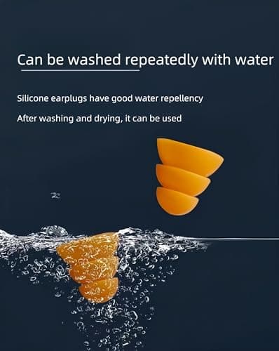 Banded Earplugs for Shooting 29dB NRR - Noise Cancelling Reusable Silicone Ear Plugs for Sleeping, Concerts, Work & Sports - Lightweight 3-Pack (Orange/Blue/Black)