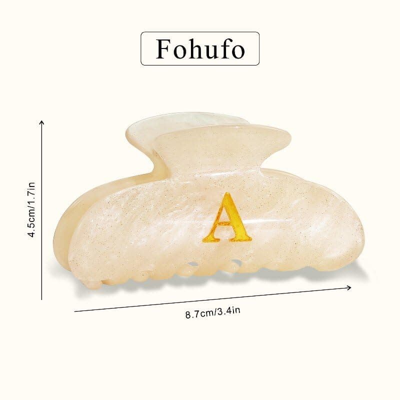 Christmas Gifts for Grandkids Teens - Initial Cute Hair Clips, Hair Claw Clips, Fashion Glitter Claw Clips Durable Hair Clips, Birthday Christmas Gifts for Women Teens Grandkids - Letter A