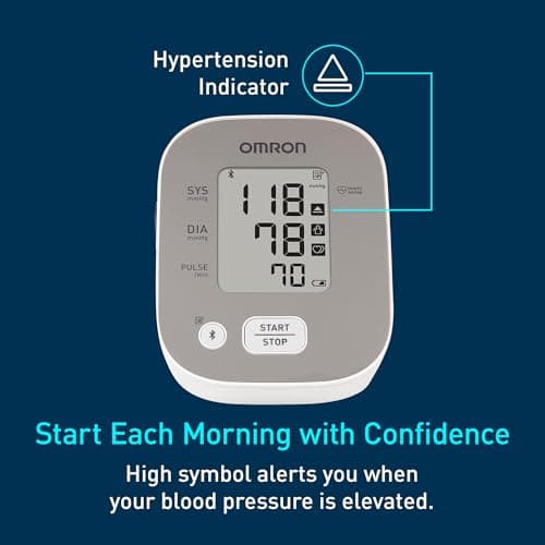 OMRON Bronze Blood Pressure Monitor for Home Use & Upper Arm Blood Pressure Cuff - #1 Doctor & Pharmacist Recommended Brand - Clinically Validated - Connect App