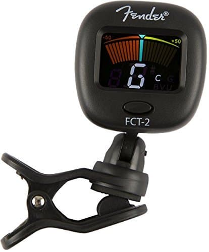 Fender FCT-2 Professional Multi-Instrument Clip-On Tuner for Guitar, Bass, Ukulele, and Violin