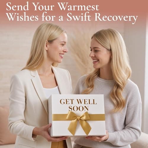 Get Well Soon Gift Baskets for Women - After Surgery Recovery Care Package for Women, Self Care, Thinking of you and Feel Better Gifts - Sympathy Box for Sick Friend Post Surgery