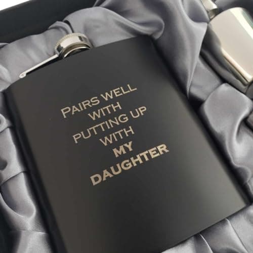 Son in Law Gifts Funny Flask, Son in Law Gifts from Mother in Law, Son-in-Law Present on Wedding Day, Presents for Daughters Boyfriend, from Father in Law, (My)