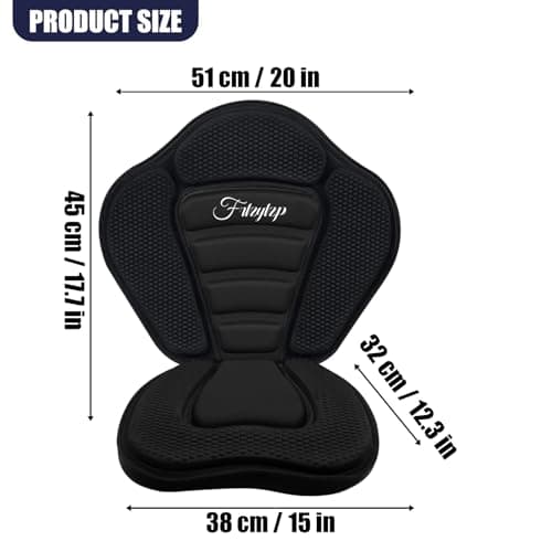 Thickened Kayak Seats - Premium Shockproof Seats with Back Support for Kayaking, Canoeing, Fishing, Paddle Boarding - Comfort, Versatility and Extra Storage