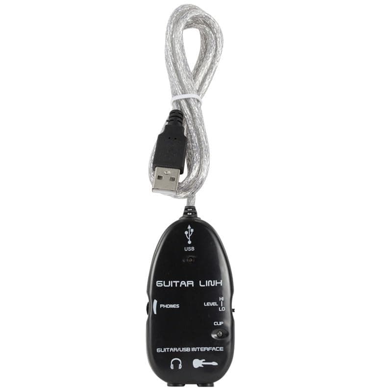 Vay Forwarg usb guitar audio audio effect guitar computer connection cable recording cable 4.5ft (black)