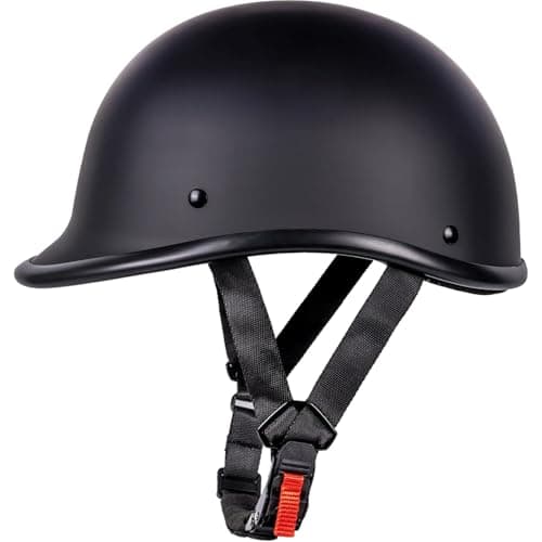 Retro Style Motorcycle Half Helmet - Classic Design Half Motorcycle Helmet, DOT Certified